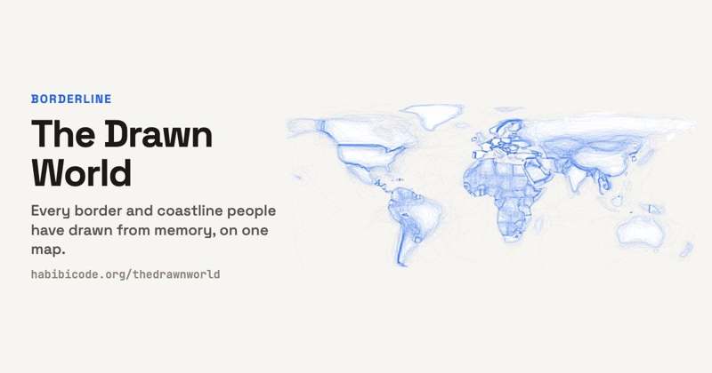 Weltkarte aus dem Projekt The Drawn World
